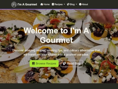I Am A Gourmet Food & Recipe Hub